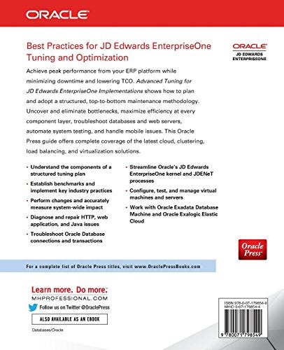 Advanced Tuning for JD Edwards EnterpriseOne Implementations (Oracle Press)