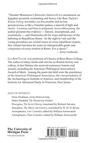 Roman Voting Assemblies: From the Hannibalic War to the Dictatorship of Caesar (Thomas Spencer Jerome Lectures)