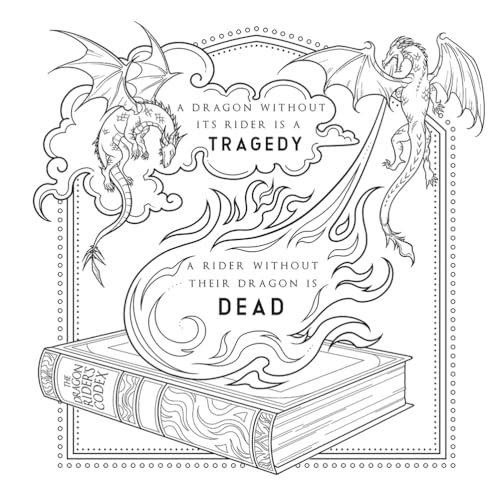 Fourth Wing: The Official Coloring & Sticker Book (Includes 2 Pages of Stickers to Color) (Dover Adult Coloring Books)
