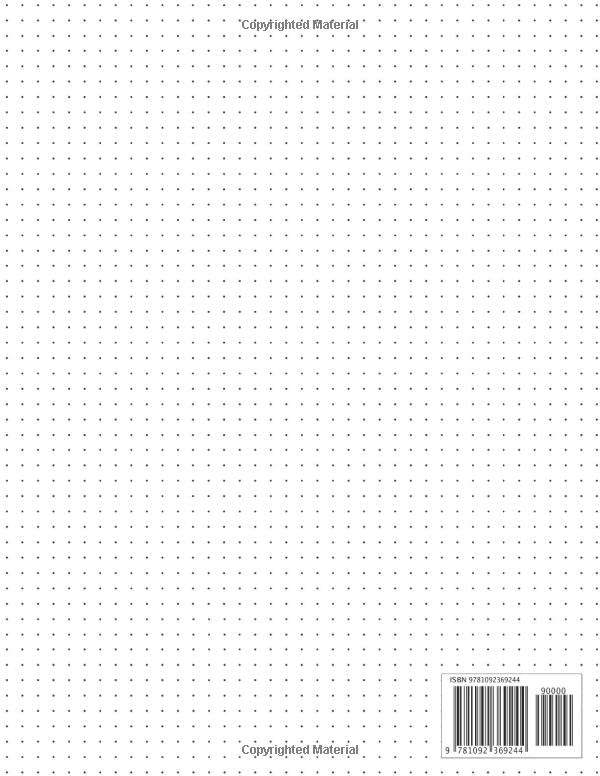 Dotted Paper 8.5 X 11: Dotted Notebook Paper Letter Size | Bullet Dot Grid Graphing Pad Journal With Page Numbers For Drawing & Note Taking (Dot Graph Paper Notebook)
