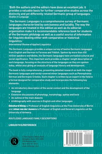 The Germanic Languages (Routledge Language Family Series)