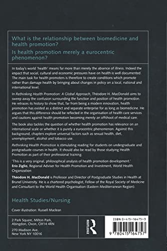 Rethinking Health Promotion: A Global Approach
