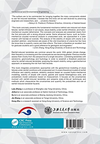 Rainfall-Induced Soil Slope Failure: Stability Analysis and Probabilistic Assessment