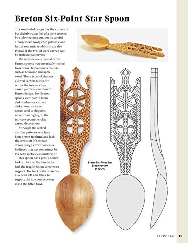 Great Book of Spoon Carving Patterns: Detailed Patterns and Photos for Decorative Spoons (Fox Chapel Publishing) Over 60 Designs for Romantic Lovespoons, Wedding Spoons, Courting Spoons, and More