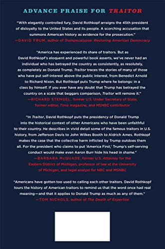 Traitor: A History of American Betrayal from Benedict Arnold to Donald Trump