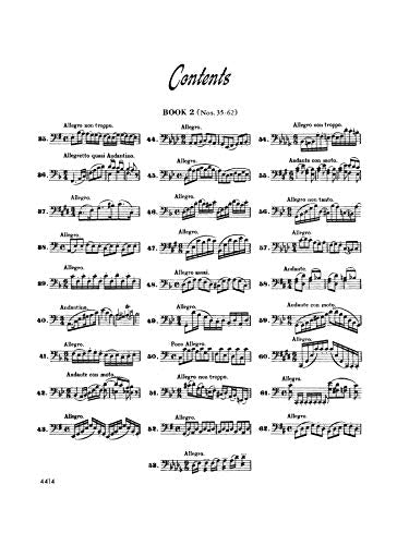 113 Studies: Nos. 35-62, for Cello (Kalmus Edition, Vol 2)