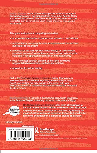 Nadine Gordimer's July's People: A Routledge Study Guide (Routledge Guides to Literature)