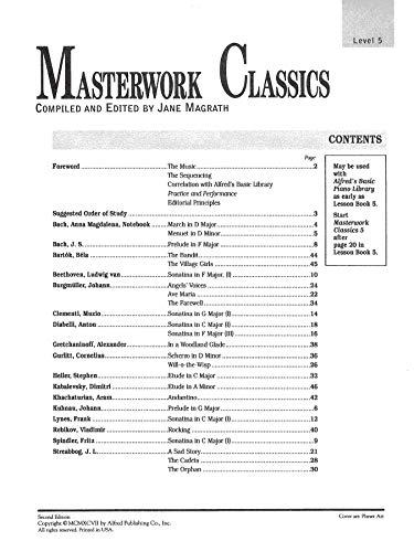 Masterwork Classics: Level 5, Book & Online Audio