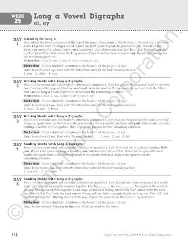 Evan-Moor Daily Phonics, Grade 1, Homeschooling & Classroom Resource Workbook. Phonemic Awareness, Decoding, Word-Study, Teaching Editions, Reproducible Worksheets