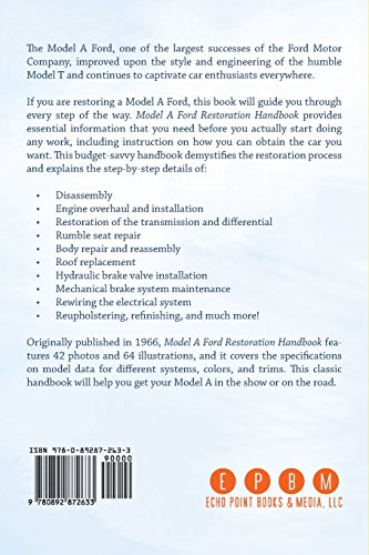 Model A Ford Restoration Handbook