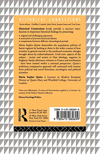 Population Politics in Twentieth Century Europe: Fascist Dictatorships and Liberal Democracies (Historical Connections)