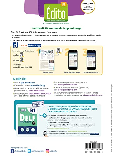 Édito B1 - édition 2022-2024 - Livre  didierfle.app