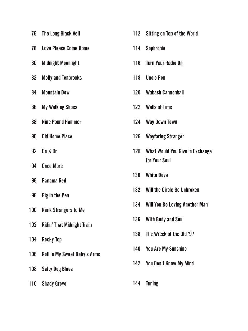 Bluegrass Songs - Strum Together: Songbook for any combination of standard ukulele, baritone ukulele, guitar, mandolin, and banjo