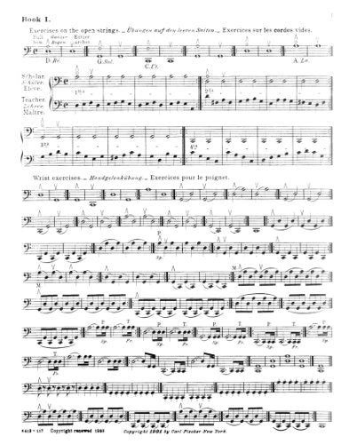 Practical Method For ViolinCello, Op.12, Part 1