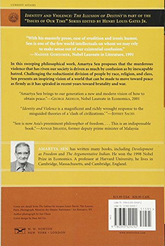 Identity and Violence: The Illusion of Destiny (Issues of Our Time)