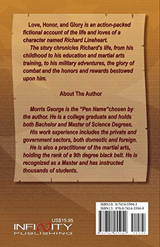 Love, Honor, and Glory — back cover
