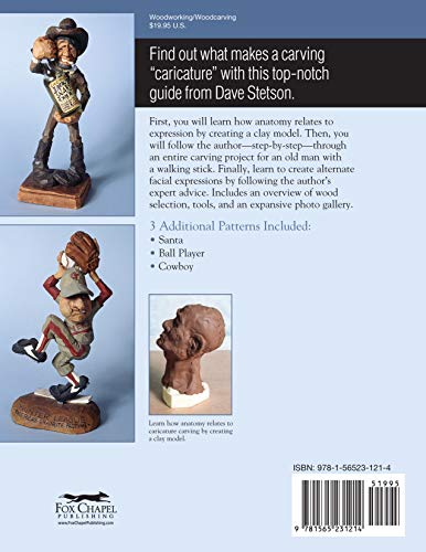 Caricature Carving from Head to Toe: A Complete Step-by-Step Guide to Capturing Expression and Humor in Wood (Fox Chapel Publishing)