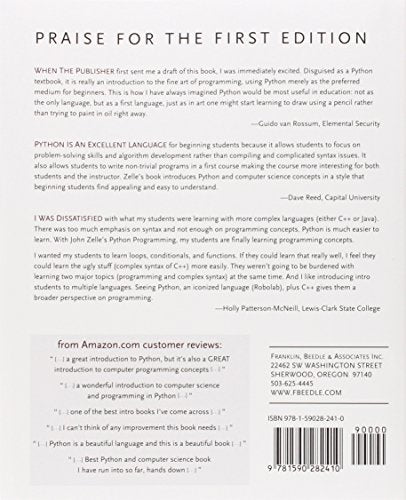 Python Programming: An Introduction to Computer Science
