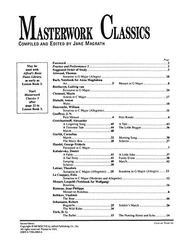 Masterwork Classics: Level 3, Book & CD