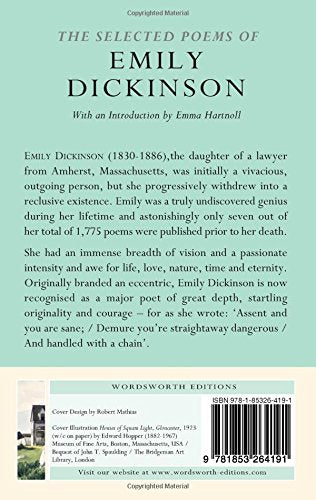 Selected Poems of Dickinson (Wordsworth Poetry Library)