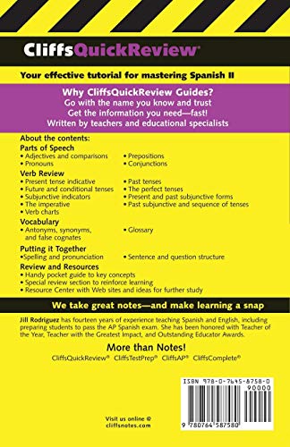 CliffsQuickReview Spanish II