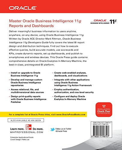Oracle Business Intelligence 11g Developers Guide