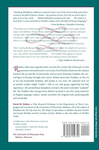 Realizing Metaphors: Alexander Pushkin and the Life of the Poet (Publications of the Wisconsin Center for Pushkin Studies)