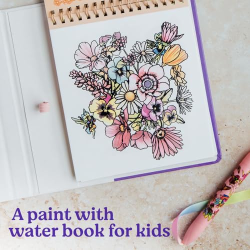 Watercolor with Me: Flower Fairies: A Reusable Water Reveal Coloring Book for Kids Featuring Flowers and Fairies