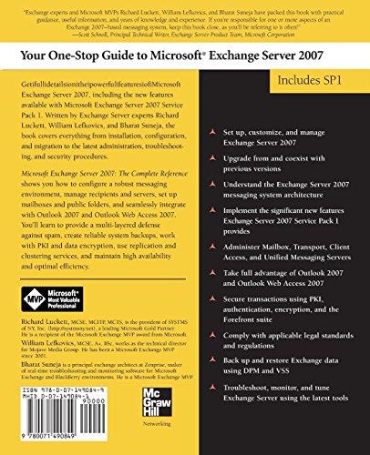 Microsoft Exchange Server 2007: The Complete Reference