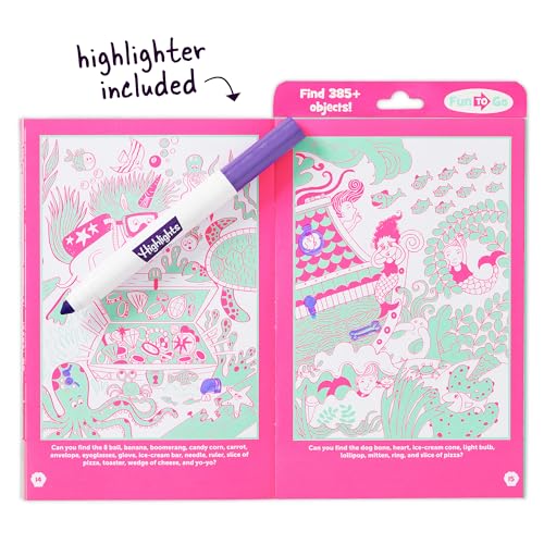 Mermaid Neon Hidden Pictures Puzzles (Highlights Fun to Go)