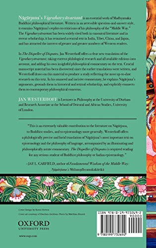 The Dispeller of Disputes: Nagarjuna's Vigrahavyavartani
