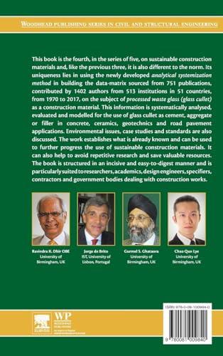 Sustainable Construction Materials: Glass Cullet (Woodhead Publishing Series in Civil and Structural Engineering)