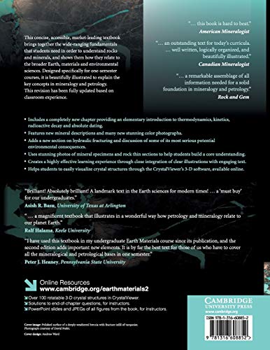 Earth Materials: Introduction to Mineralogy and Petrology