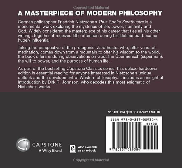 Thus Spoke Zarathustra: The Philosophy Classic (Capstone Classics)