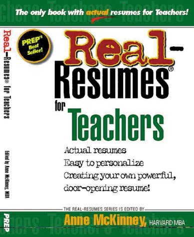 Real-Resumes for Teachers (Real-Resumes Series)