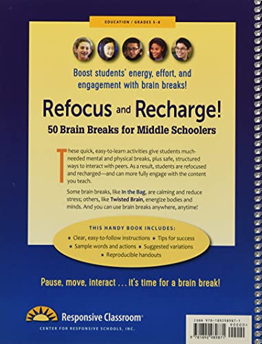 Refocus and Recharge!: 50 Brain Breaks for Middle Schoolers