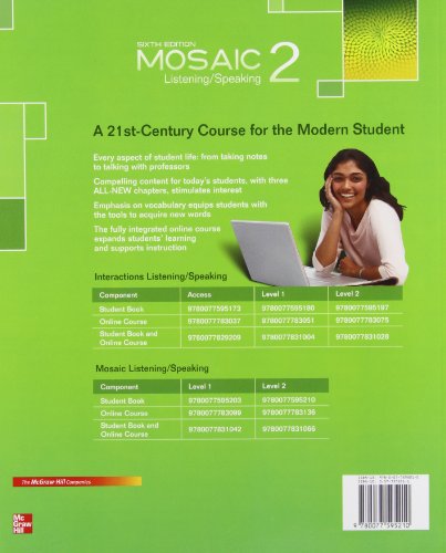 Mosaic Level 2 Listening/Speaking Student Book