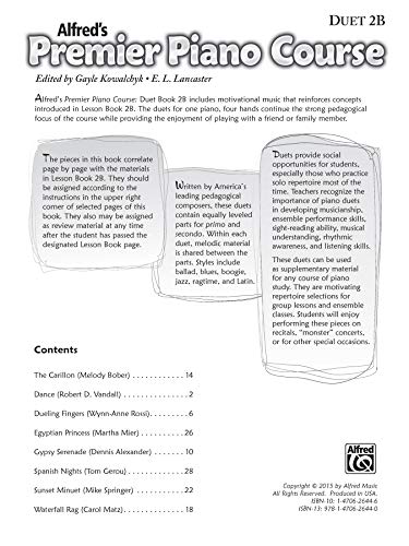 Premier Piano Course Duets, Bk 2B (Premier Piano Course, Bk 2B)