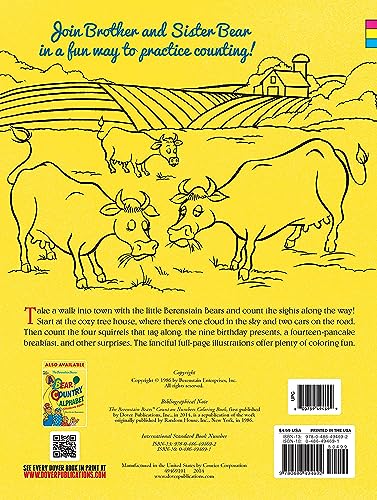 The Berenstain Bears' Count on Numbers Coloring Book (Dover Kids Coloring Books)