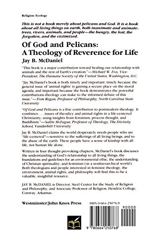 Of God and Pelicans: A Theology of Reverence for Life by Jay