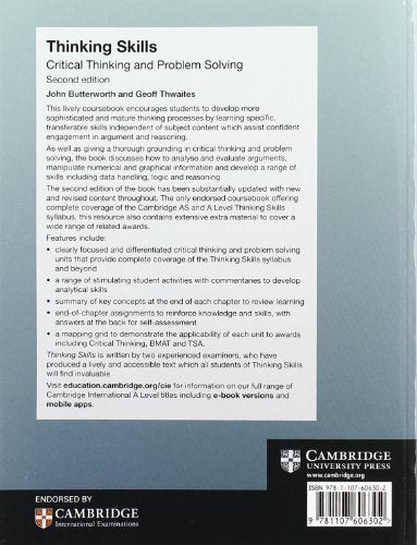 Thinking Skills: Critical Thinking and Problem Solving by Bu