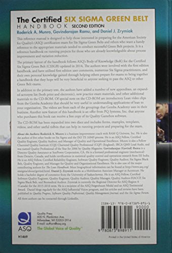 The Certified Six Sigma Green Belt Handbook