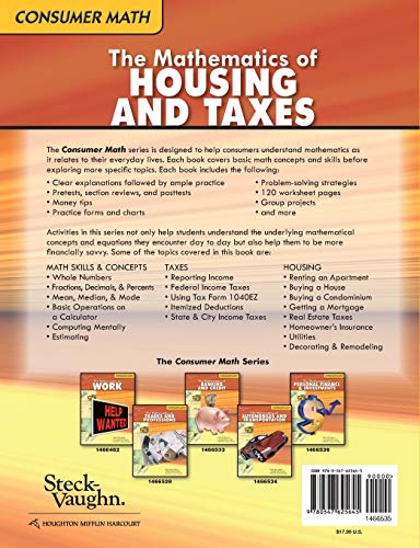 Consumer Math Reproducible The Mathematics of Housing & Taxes