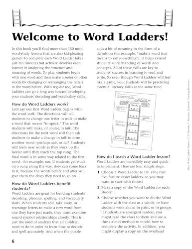 Daily Word Ladders: Grades 1-2: 150+ Reproducible Word Study Lessons That Help Kids Boost Reading, Vocabulary, Spelling and Phonics Skills!
