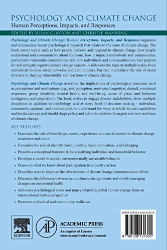 Psychology and Climate Change: Human Perceptions, Impacts, and Responses