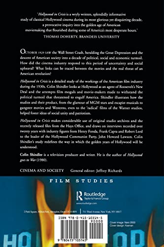 Hollywood in Crisis: Cinema and American Society 1929-1939