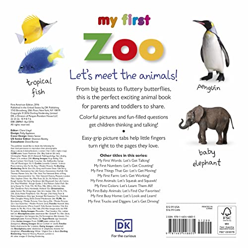Tabbed Board Books: My First Zoo: Let's Meet the Animals! (My First Tabbed Board Book)