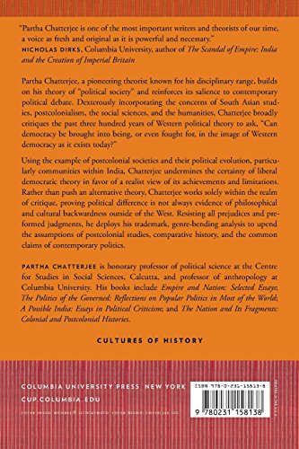 Lineages of Political Society: Studies in Postcolonial Democracy (Cultures of History)