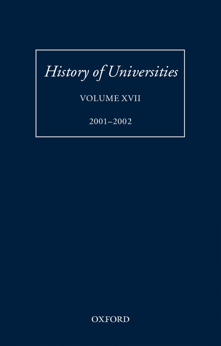 History of Universities: Volume XVII (History of Universities Series)