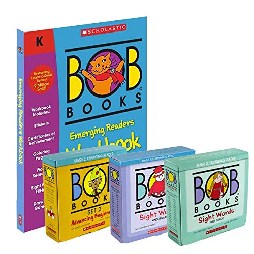 Bob Books Complete Stage 2: Emerging Readers Set  3 Book Sets plus Workbook